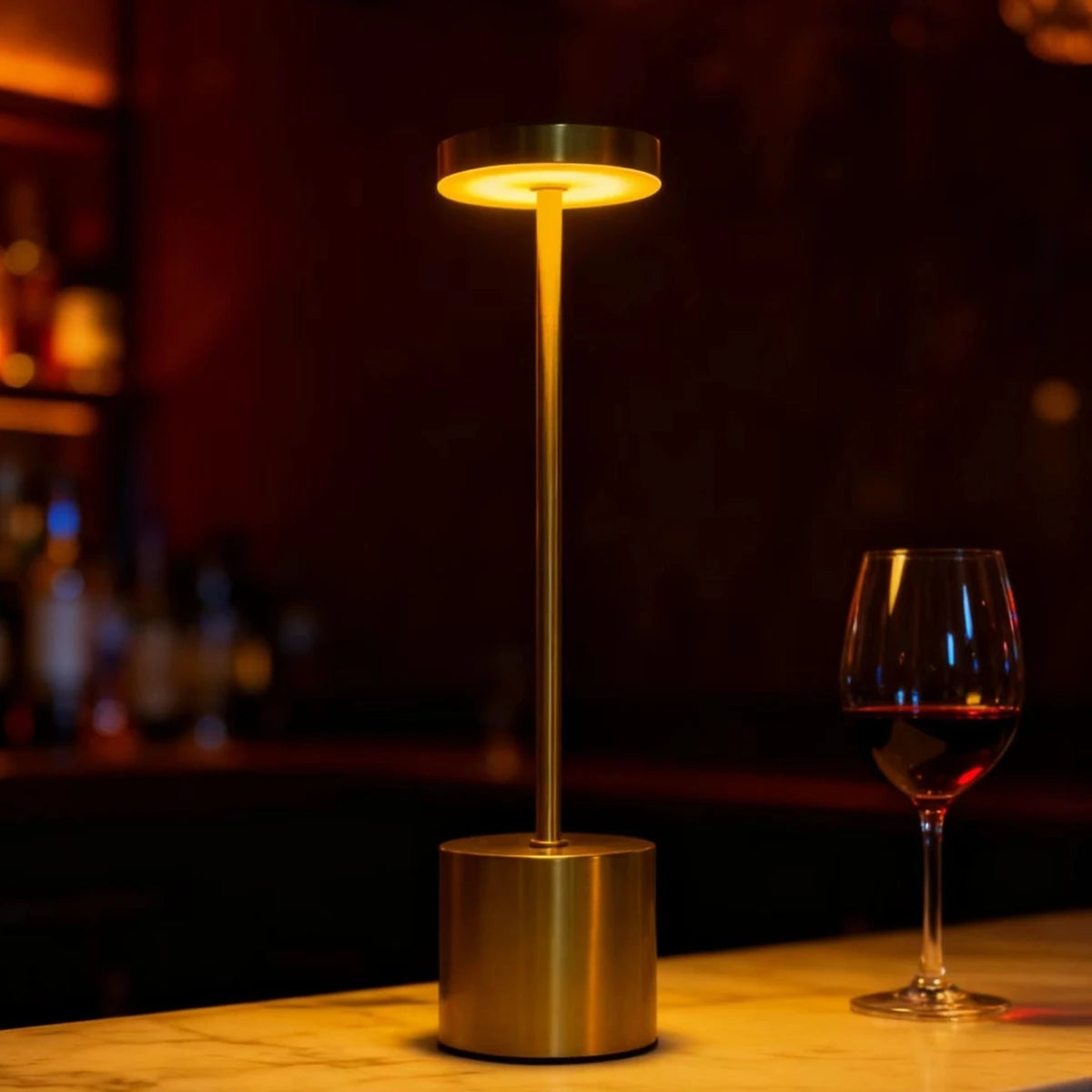LED ambient desk lamp, USB charging, touch controlled dimmable indoor night light, suitable for home decoration bedside rooms
