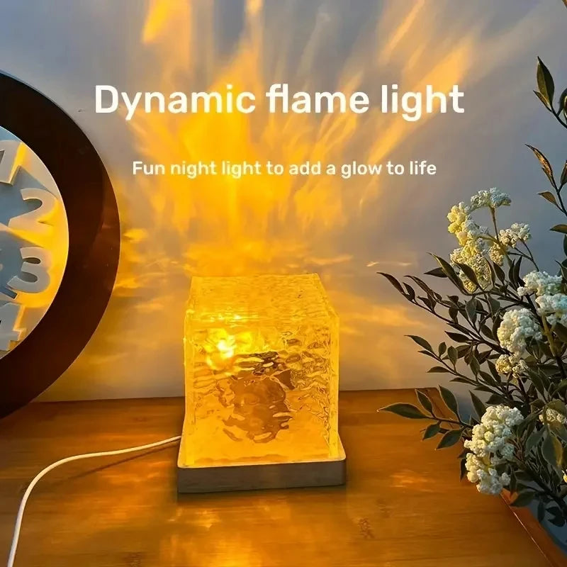 Crystal Water Ripple Night Lamp - 16 Colors