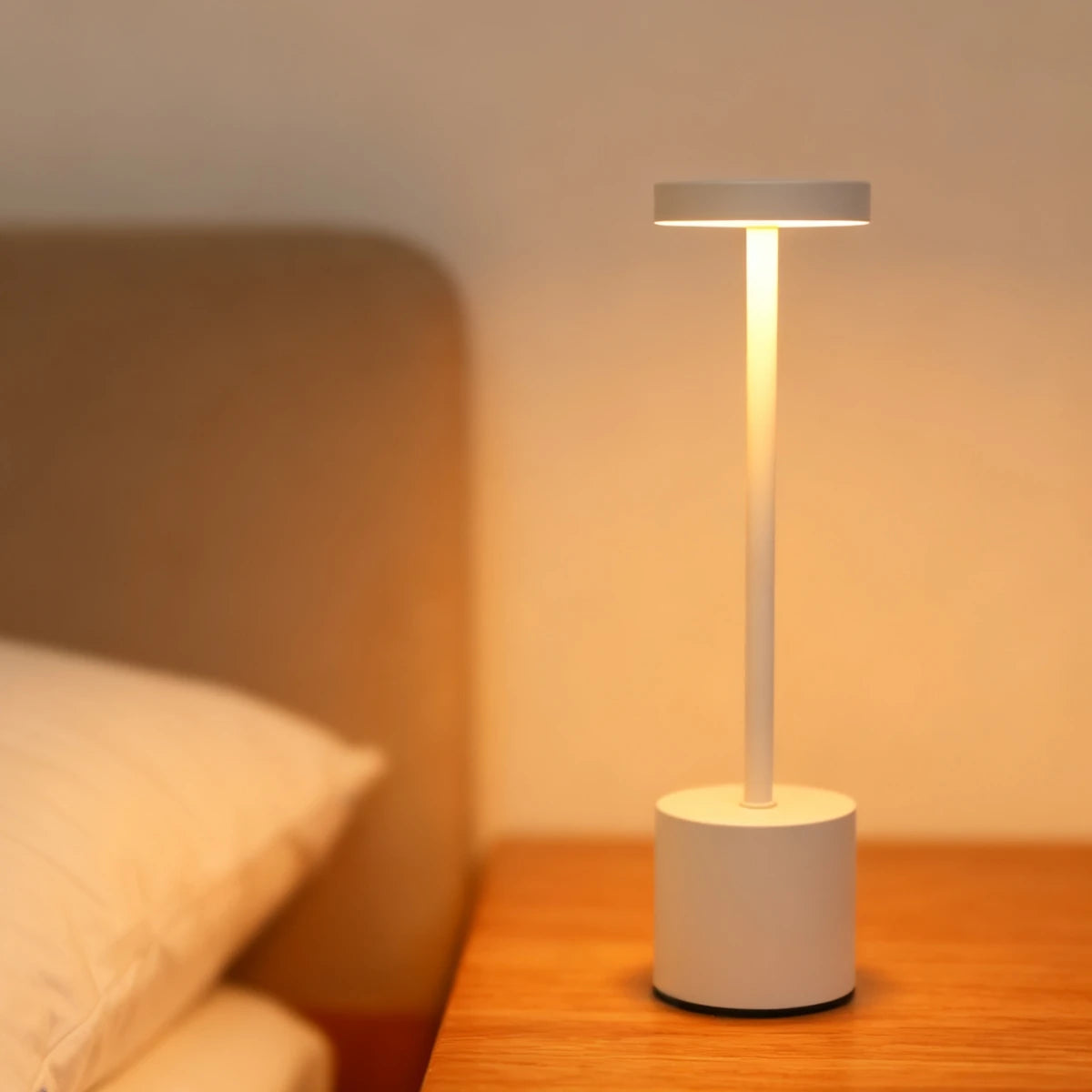 LED ambient desk lamp, USB charging, touch controlled dimmable indoor night light, suitable for home decoration bedside rooms